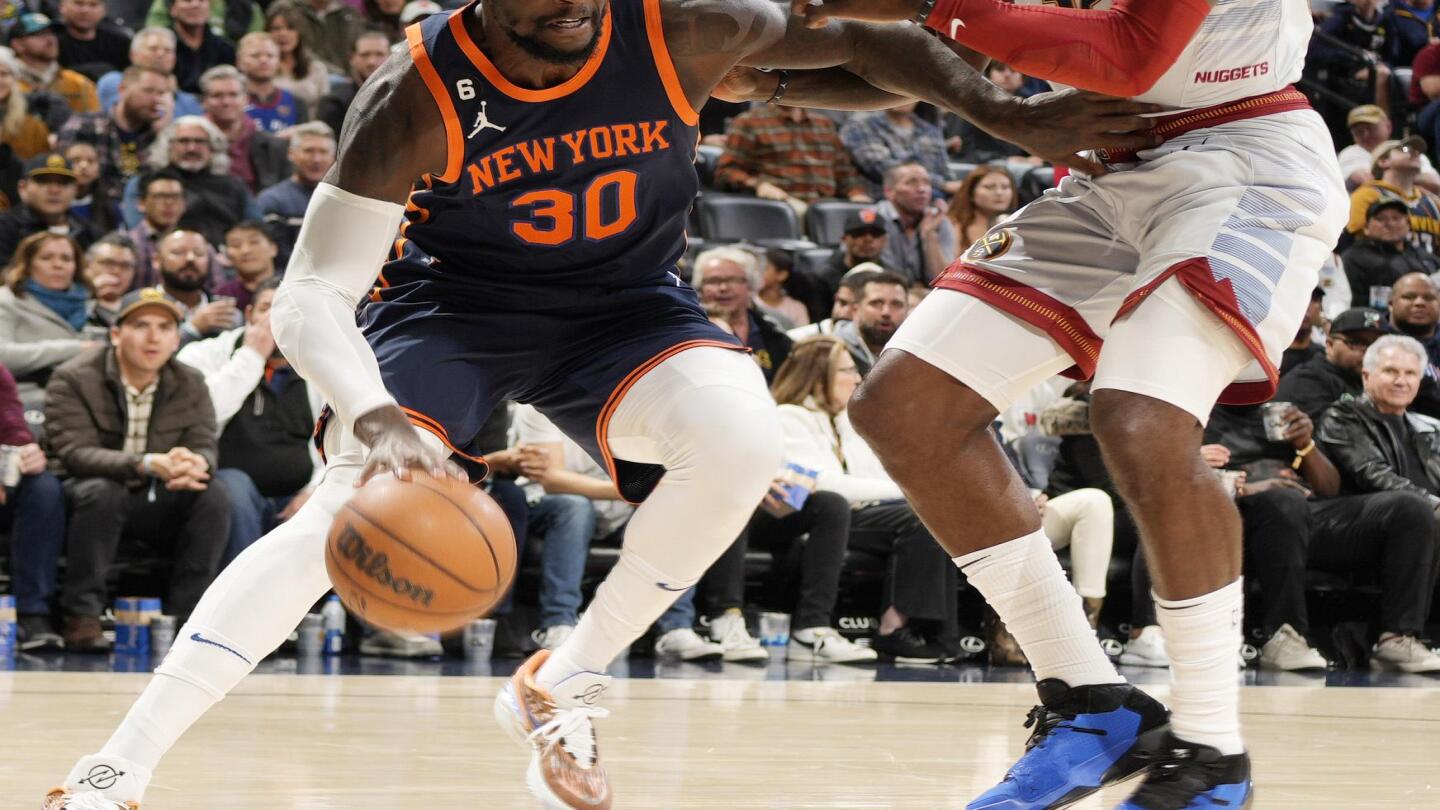 Knicks rally end skid against Jokic less Nuggets 106 103 AP News